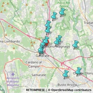 Mappa Via Guido Rossa, 21013 Gallarate VA, Italia (3.42615)