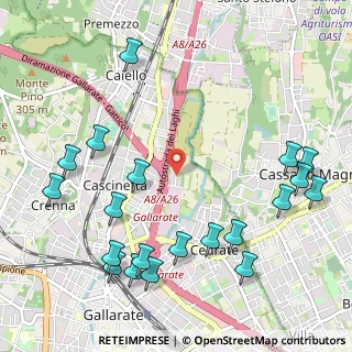 Mappa Via Guido Rossa, 21013 Gallarate VA, Italia (1.3235)