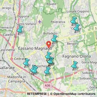 Mappa Via Rovigo, 21050 Cairate VA, Italia (2.2375)