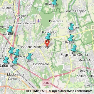 Mappa Via Rovigo, 21050 Cairate VA, Italia (2.83545)