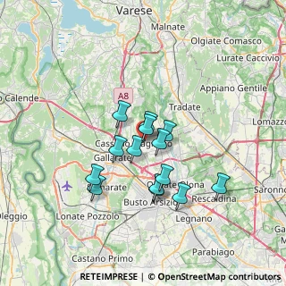 Mappa Via Rovigo, 21050 Cairate VA, Italia (5.34429)