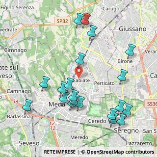Mappa 22060 Cabiate CO, Italia (2.3045)