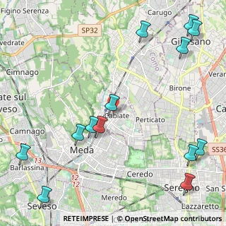 Mappa 22060 Cabiate CO, Italia (2.95846)