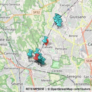 Mappa 22060 Cabiate CO, Italia (1.886)