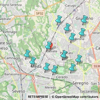 Mappa 22060 Cabiate CO, Italia (2.08714)