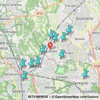 Mappa 22060 Cabiate CO, Italia (1.93091)