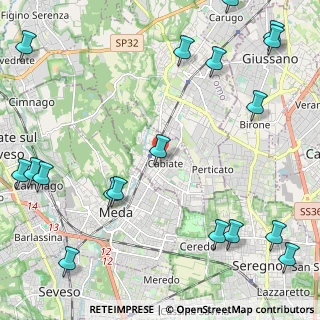 Mappa 22060 Cabiate CO, Italia (3.20944)