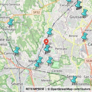 Mappa 22060 Cabiate CO, Italia (2.99933)
