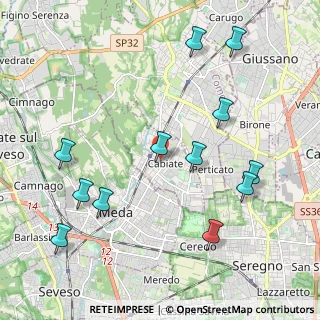 Mappa 22060 Cabiate CO, Italia (2.32917)
