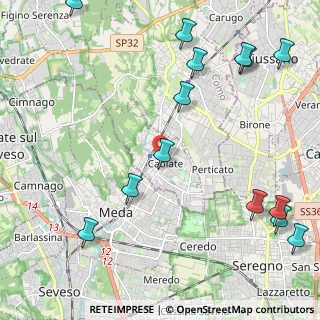 Mappa 22060 Cabiate CO, Italia (2.91)