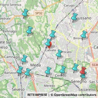 Mappa 22060 Cabiate CO, Italia (2.606)