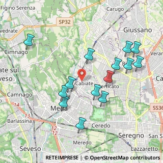 Mappa 22060 Cabiate CO, Italia (2.00929)