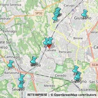Mappa 22060 Cabiate CO, Italia (2.83)