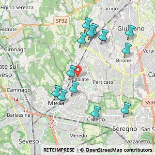 Mappa 22060 Cabiate CO, Italia (2.15538)