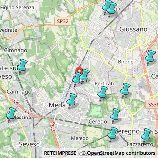 Mappa 22060 Cabiate CO, Italia (2.88769)