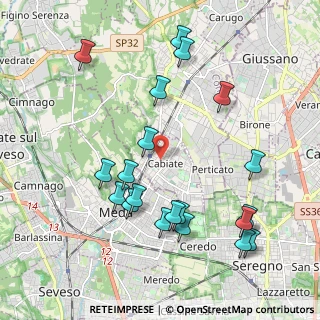 Mappa 22060 Cabiate CO, Italia (2.2245)