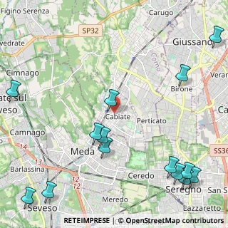 Mappa 22060 Cabiate CO, Italia (3.09)