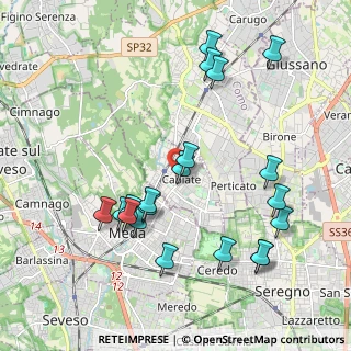 Mappa 22060 Cabiate CO, Italia (2.144)