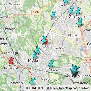 Mappa 22060 Cabiate CO, Italia (3.0915)
