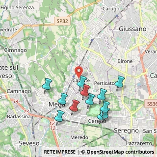 Mappa 22060 Cabiate CO, Italia (2.035)