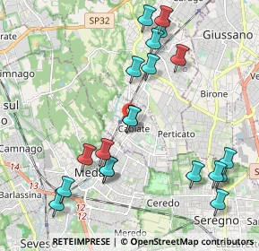 Mappa 22060 Cabiate CO, Italia (2.265)