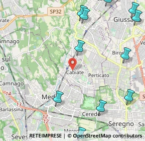 Mappa 22060 Cabiate CO, Italia (2.99)