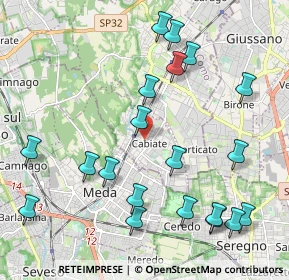 Mappa 22060 Cabiate CO, Italia (2.385)
