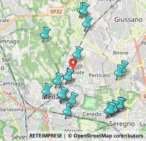 Mappa 22060 Cabiate CO, Italia (2.2395)