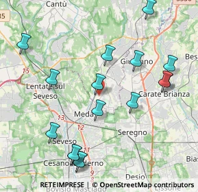 Mappa 22060 Cabiate CO, Italia (4.60063)