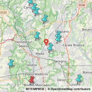 Mappa 22060 Cabiate CO, Italia (5.22818)