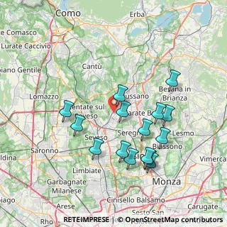 Mappa 22060 Cabiate CO, Italia (7.302)