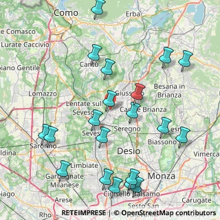 Mappa 22060 Cabiate CO, Italia (9.67)