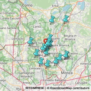 Mappa 22060 Cabiate CO, Italia (5.73)