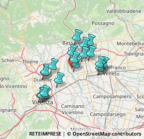 Mappa Via S. Lucia, 35013 Cittadella PD, Italia (10.959)
