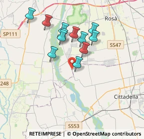 Mappa Via S. Lucia, 35013 Cittadella PD, Italia (3.22167)
