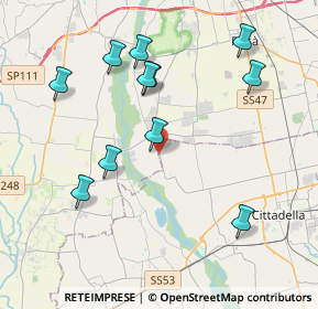 Mappa Via S. Lucia, 35013 Cittadella PD, Italia (4.11455)