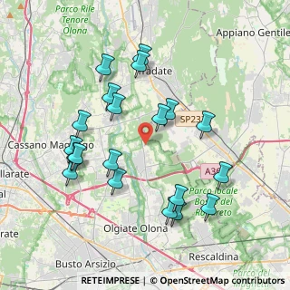 Mappa Via Lazzaretto, 21050 Gorla Maggiore VA, Italia (3.948)