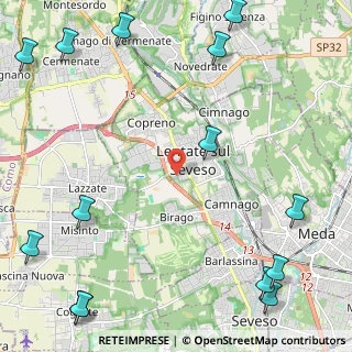 Mappa Via Mario Riva, 20823 Lentate sul Seveso MB, Italia (3.51143)