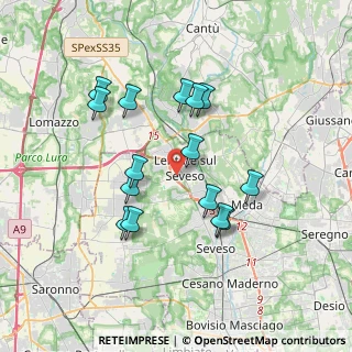 Mappa Via Groane, 20823 Lentate sul Seveso MB, Italia (3.322)