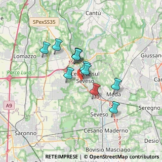 Mappa Via Groane, 20823 Lentate sul Seveso MB, Italia (2.51909)