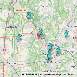 Mappa Via Groane, 20823 Lentate sul Seveso MB, Italia (4.53455)