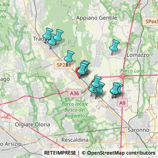 Mappa Via Sant'Alessandro Martire, 22076 Mozzate CO, Italia (2.93667)