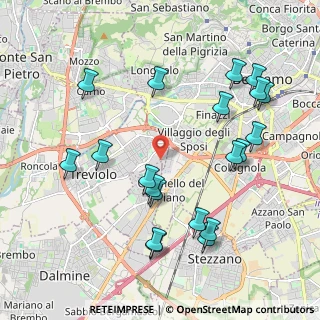 Mappa Via Galileo Galilei, 24048 Treviolo BG, Italia (2.243)