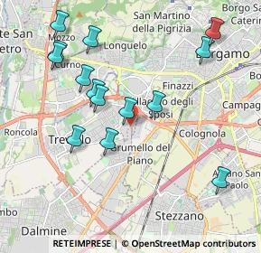 Mappa Via Galileo Galilei, 24048 Treviolo BG, Italia (2.075)