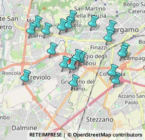 Mappa Via Galileo Galilei, 24048 Treviolo BG, Italia (1.895)