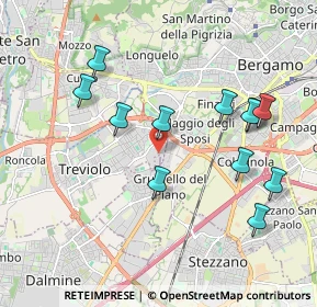 Mappa Via Galileo Galilei, 24048 Treviolo BG, Italia (1.98417)