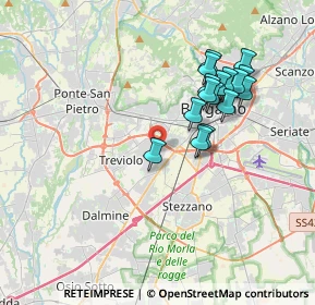 Mappa Via Galileo Galilei, 24048 Treviolo BG, Italia (3.3625)