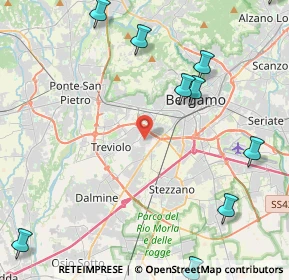 Mappa Via Galileo Galilei, 24048 Treviolo BG, Italia (6.18727)