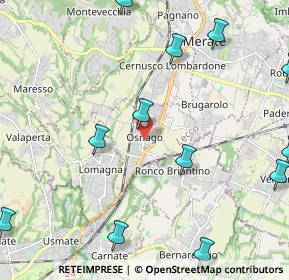 Mappa Via Trento, 23875 Osnago LC, Italia (2.89917)