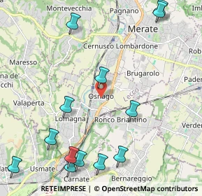 Mappa Via Trento, 23875 Osnago LC, Italia (2.74615)